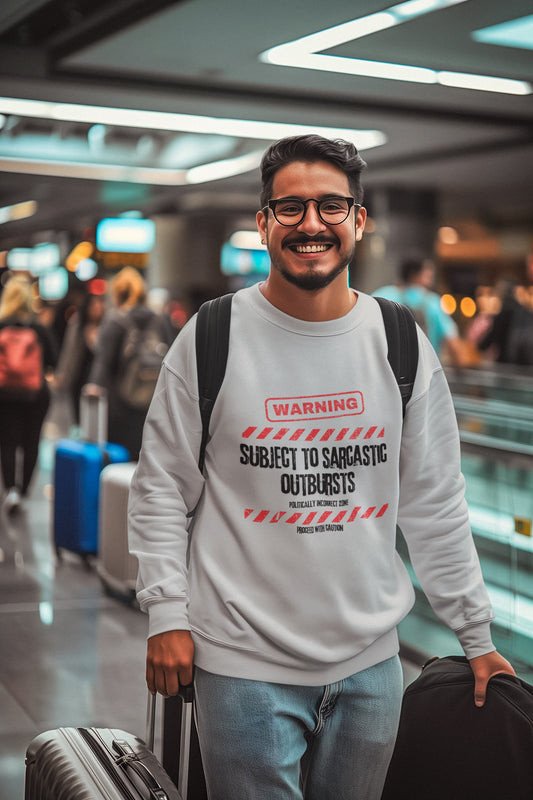 Warning Sarcasm - Crewneck oversize jumper