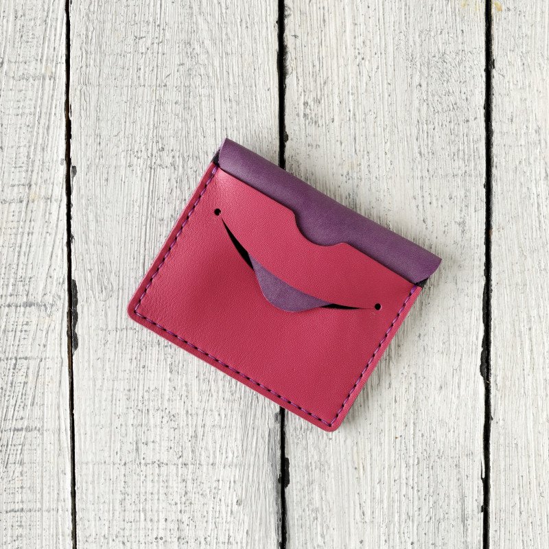 Smiley Card Holder (hot pink)