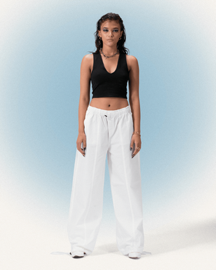 PARACHUTE PANTS - WHITE