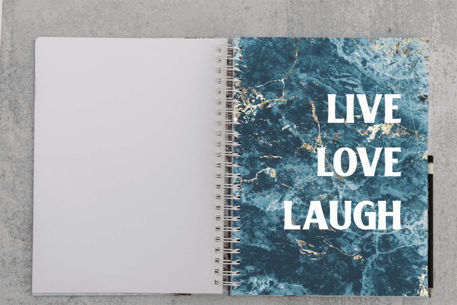 Live, Love, Laugh Notebook